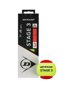 Bote de Pelotas Dunlop Stage 3 Rojo/Amarillo 2025