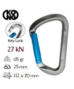Mosqueton Large Multiuse recto (plata) – Kong
