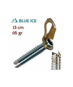 aero lite 13 cm (yellow) – tornillo de hielo ultraligero con manivela – blue ice