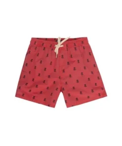 Bañador El Pulpo All Over Para Niños En Rojo