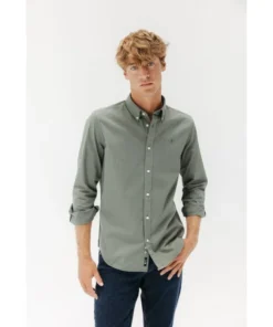 Camisa El Pulpo Casual Sarga Para Hombre