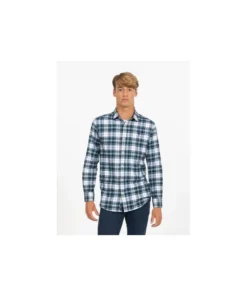 Camisa El Pulpo Danubio Viyela Para Hombre