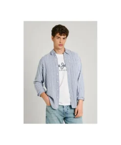 Camisa Pepe Jeans London Sea Blue Para Hombre