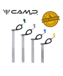 juego de 4 tornillos de hielo rocket (13/16/19/22 cm) – cassin
