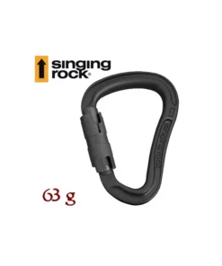mosquetón bora triple lock negro – singing rock