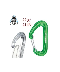 nano 22 (green) – mosquetón pequeño y ultraligero – camp