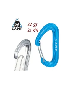 nano 22 (light blue) – mosquetón pequeño y ultraligero – camp