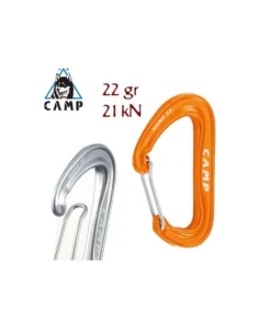 nano 22 (orange) – mosquetón pequeño y ultraligero – camp