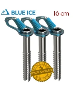 Pack 3 Aero Ice Screw- Blue ice