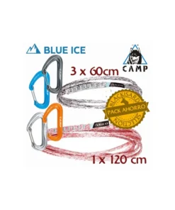 pack 3 cintas extensibles 60cm + 1 cinta extensible 120 cm – blue ice / camp