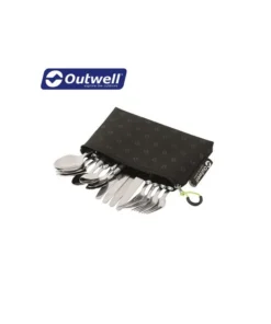 pouch cutlery set – juego 4 cubiertos con bolsa – outwell