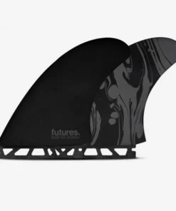 Quillas Twin fins – Son of Cobra Twin fin – Fiberglass Black marble, FUTURES.