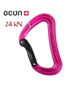 Raven Bent (Pink) – Mosquetón curvo sin seguro – Ocun