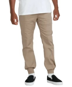 Volcom Frickin Slim Jogger khaki pantalón