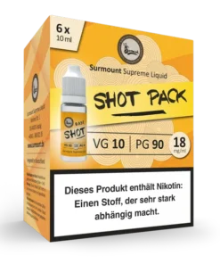 Shot Pack (90/10, 18mg, 6x10ml)