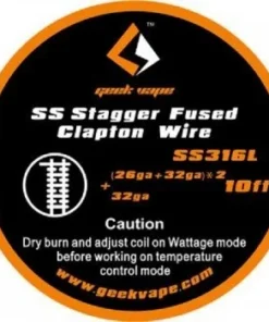 GeekVape – SS316L Stagger Fused Clapton – Wickeldraht