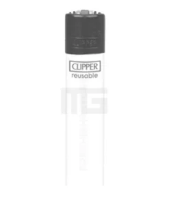 Clipper – Feuerzeug – Solid Branded – Weiß – wiederverwendbar