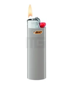 BIC – Maxi J26 – Reibradfeuerzeug – Neutral – Grau
