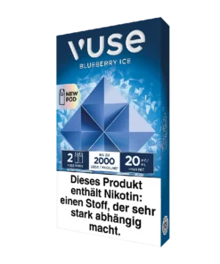 2x Vuse Pod Blueberry Ice 0mg