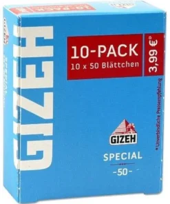 Gizeh Zigarettenpapier Blau Special Sparpack 10×50 Blatt