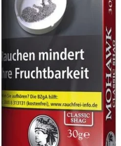 Mohawk Tabak Classic Shag 30g Päckchen Feinschnitt