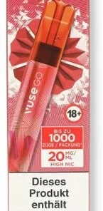 Vuse Go 1000 Einweg E-Zigarette Strawberry Ice 20mg