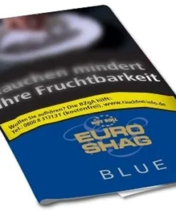 Euro Shag Zigarettentabak Blue Halfzware 38g Päckchen Feinschnitt