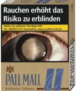Pall Mall Authentic Blau ohne Zusätze 22er