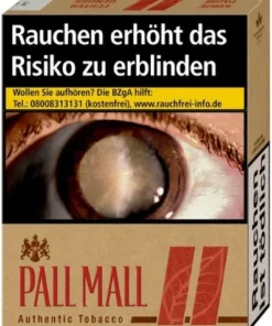 Pall Mall Authentic Red ohne Zusätze 26er