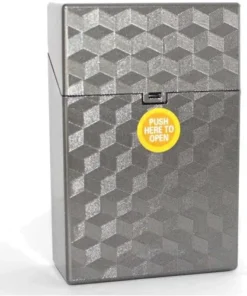 Clic Boxx 20er Deluxe Silber Grau Zigarettenbox