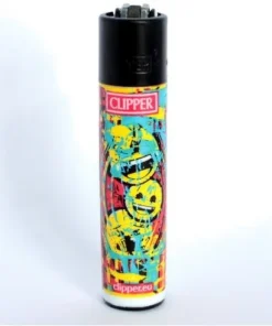 Clipper Feuerzeug EmojiMix1 Farbklecksen – 2/4