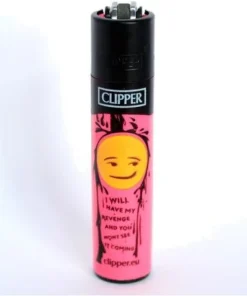 Clipper Feuerzeug EmojiMix1 Rosa – 3/4
