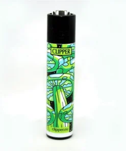 Clipper Feuerzeug Shrooms 7 grün