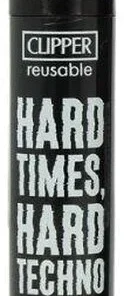 Clipper Feuerzeug Techno 2 1v4 HARD TIMES, HARD TECHNO