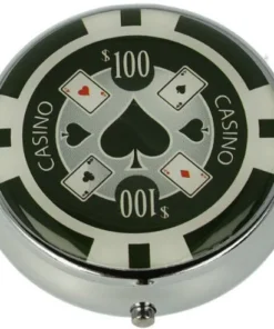 Cool Taschenaschenbecher Casino $100 Pik Rund