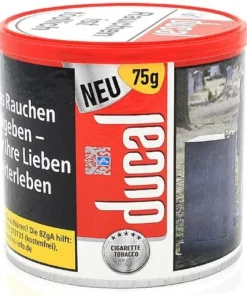 Ducal Rot Zigaretten Tabak Dose Inhalt 75g