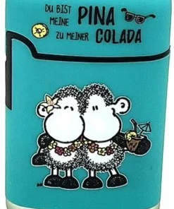 Easy Torch sheepworld Du bist meine Pina zu meiner Colada Motiv Feuerzeug türkis
