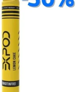 Expod Lemon Cake Einweg E-Zigarette 0mg