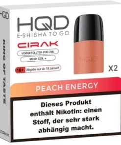 HQD CIRAK 2x2ml Pods Peach Energy 18mg