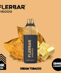 Flerbar D16000 | Cream Tobacco | 10ml+2ml