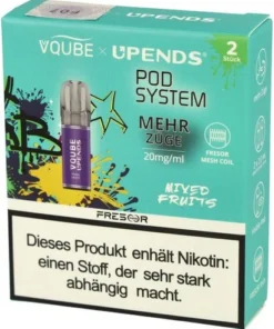 Vqube Upends Mixed Fruits Pods 2 x 2ml 20mg