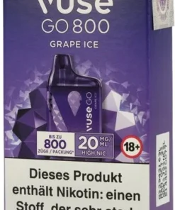 Vuse Go 800 Einweg E-Zigarette Grape Ice 20mg