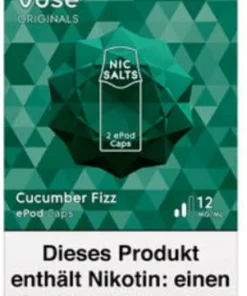 Vuse ePod Caps Nic Salts Cucumber Fizz 12mg