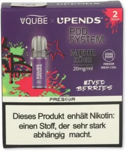 Vqube Upends Mixed Berries Pods 2 x 2ml 20mg