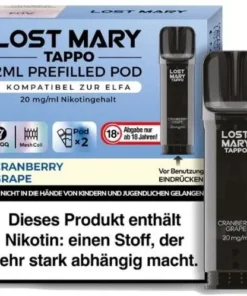 Lost Mary Tappo Pod Cranberry Grape 20 mg/ml 2 x 2ml
