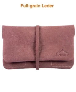 Feinschnitt-Tasche ALPENLEDER Leder hunter 16 x 9,5 cm