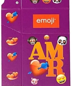 Zigaretten-Faltschachtel Emoji Amor Motiv 25er
