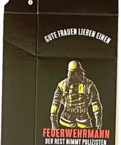 Zigaretten-Faltschachtel Feuerwehr Gute Frauen Motiv 20er