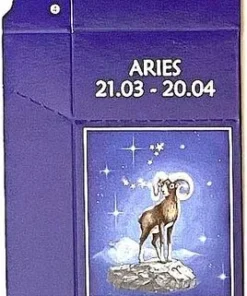 Zigaretten-Faltschachtel Sternzeichen Aries/Widdes Motiv 20er