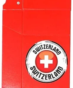 Zigaretten-Faltschachtel Switzerland Kreis Motiv 20er